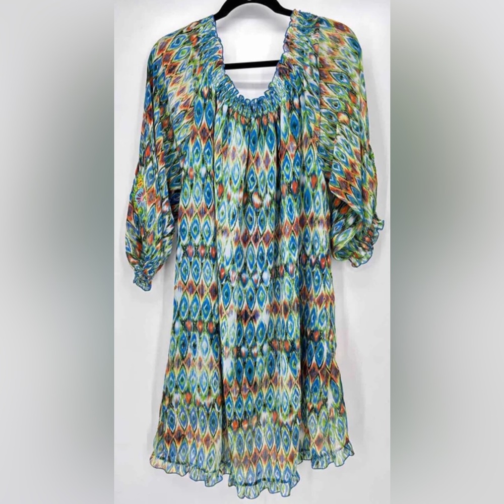Urban Mangoz Peacock Dress Size 2X New - Picture 2 of 2